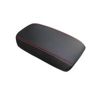 For Jeep For Compass 2017-2021 2022 Interior Auto Car Leather Protective Cover Central Control Armrest Box(Black red line)