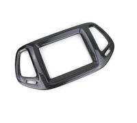 For Jeep For Compass 2th 2017 2018 2019 2020 Carbon Car Navigation Map GPS Display Trims Frame Screen Cover Decorate Accessories FRTRGVUVXP(Style A)