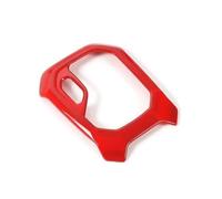 For Jeep For Renegade 2016 2017 2018 2019 2020 2021 2022 2023 2024 ABS Car Gear Shift Panel Decoration Trim Frame Gear Shifter Cover Gear Shift Panel Trim(A Red)