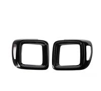 For Jeep For Renegade 2016 2017 2018-2022 Car Tail Light Cover Trim Lamp Hood Taillight Guard Decoration(Black-pair)