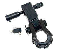 For Jeep For Wrangler BJ40 Rear Bumper Trailer Hitch Arm With U-shaped Shackle Auto Accessories Car Towing Eye Cover(Black)