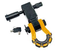 For Jeep For Wrangler BJ40 Rear Bumper Trailer Hitch Arm With U-shaped Shackle Auto Accessories Car Towing Eye Cover(Yellow)