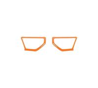 For Jeep For Wrangler JL For Gladiator JT 2018 2019 2020 2021 Up Car A Pillar Speaker Decoration Ring Cover Interior Trim Interior Cover(Orange)