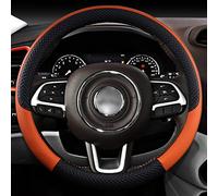 For Jeep Renegade 2014-2021, Leather Car Steering wheel Cover Anti slip Auto interior Accessories Interior details
