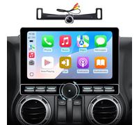 For Jeep Wrangler JK Radio 2007-2018, Dodge Ram1500 Car Stereo 2009-2012 | CarPlay Android Auto Wireless | Touch Screen with Single Button Button | Android 13.0| AM/FM | Control