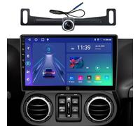 For Jeep Wrangler Radio 2007-2018 Dodge Ram 2500 2009-2012 | CarPlay Android Auto Wireless | Plug and Play QLED Touch Screen Car Stereo