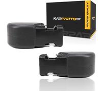 For Jeep Wrangler TJ Bumper End 1997-2006 Driver and Passenger Side Pair/Set | Front | Plastic | Primed | CH1004128 + CH1005128 | 55155757AB + 55155756AB