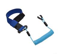 for Jet Ski Safety Lanyard Kill Switch Cord Nylon Coiled for | 3mm neoprene wrist strap, soft lightweight fit, moderate elasticity, adjustable sizing, no constriction comfort