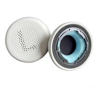 For JLab Go Lux Wireless Headphones Earpad Replacement 2PCS Built with Protein Leather for Surface Resilience and Ear Coverage Stability (Cream White)