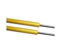 For JMC For Vigus 2012-2024 Truck Work Slow Down Easy Up Damper Struts 2PCS Rear Tailgate Shock Assist Lift Supports Gas Springs(Yellow carbon fiber)
