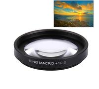 For Junestar Proffesional 37mm 125x Macro Lens Filter Lens Protective Cap For Gopro Xiaomi Xiaoyi Yi