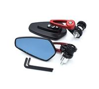For K&awasaki ER-6N ZX-6R ZX-10R ZX-14/R Z300 Z800 Z900 Z1000 Universal 7/8" 22mm Motorcycle Handlebar Aluminum Rear View Mirrors Compatible Parts(Red)