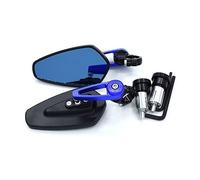 For K&awasaki ER-6N ZX-6R ZX-10R ZX-14/R Z300 Z800 Z900 Z1000 Universal 7/8" 22mm Motorcycle Handlebar Aluminum Rear View Mirrors Compatible Parts(Blue)