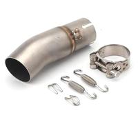 For K&awasaki For Ninja 400 EX400 Z400 2017-2021 Motorcycle Escape Muffler System Middle Link 51mm Slip On Exhaust Pipe Diameter Slip Exhaust Pipe(A1)