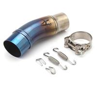 For K&awasaki For Ninja 400 EX400 Z400 2017-2021 Motorcycle Escape Muffler System Middle Link 51mm Slip On Exhaust Pipe Motorcycle Exhaust Muffler System(A2)