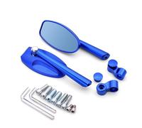 For K&awasaki For VERSYS ZG1000 ZRX1100 650 1000 300X Motorcycle Rear View Mirror CNC Moto Side Mirrors(Blue)