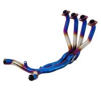 For K&awasaki Z1000 2010-2020 Motorcycle Modified Slip On Double Outlet Muffler Front Link Header Exhaust Pipe Motorbike Muffler Exhaust(B)