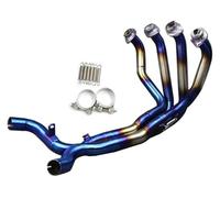 For K&awasaki Z1000 Z1000SX 2010-2021 Motorcycle Full Systems Front Link Esacpe Muffler Exhaust Pipe Motorcycle Exhaust Muffler System(Stainless steel B)
