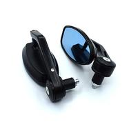 For K&awasaki Z250 Z300 Z750 Z750S Z750R Z800 Z900 Z1000 Universal 7/8" 22mm Aluminum Motorcycle HandleBar Ends Side Mirrors Compatible Parts(Black)