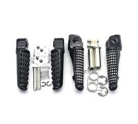 For K&awasaki ZX14 ZZR1400 ER6N NINJA 650R 2006-2013 NINJA 250R EX250 2008-2013 ER6N ER6F ER6 Motorcycle Driver Footrest Foot Pegs Front Rear Footpegs Pedal bracket(Black)