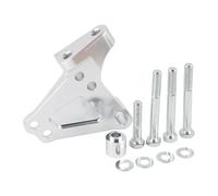 for K-Series K20A K24A K20Z K24Z Car Engine Block Mount Bracket T6061 Billet Aluminum Engine Transmission Mount(Silver)