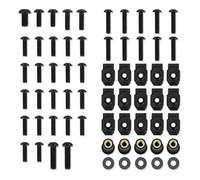 For K1200LT 2005 2006 2007 2008 2009 2010 Complete Full Fairing Bolt Kit Nuts Clips Motorcycle Side Covering Bolts(Black)