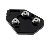 For K1200S K1200R 2005-2008 Motorcycle Side Stand Pad Plate Kickstand Enlarger Support Extension Motorcycle parts(Black)