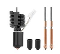 For K2 Plus Ceramic Heating Block Hot end Kit Quick Swap Nozzle 350°C High Temperature Combo 3D Printer(With 2 0.4mm nozzle)