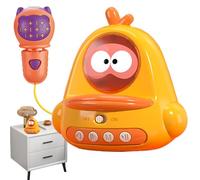 for Karaoke Toys | Portable Karaoke Toy Cartoon Chick Shape Microphone - Portable Karaoke Music Microphone Toys for Christmas Birthday
