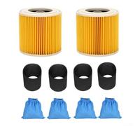 For Karcher MV1 MV2 WD1 WD2 WD3 Series Vacuum Cleaner HEPA Filter Bag Replacement Set With Motor Protection Cover, Efficient Filtration, Easy Installation