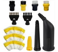 For Karcher Steam Cleaner Turbo Nozzle & Brush Kit, Replacement Parts for SC1, SC2, SC3, SC4, SC5 with Microfiber Cloths, Enhanced Power for Gaps & Corners