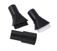 For Karcher WD 2/3/4/5 Series Suction Brush Set with Hard & Soft Bristles - 32-35 mm Vacuum Adapter, Plastic, for Home & Garden Wet/Dry Vacuums(Black+White)