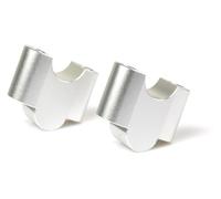 For Kawa&saki For ER4F ER-6F ER-6N KLR650 For V&ersys 650 Motorcycle Handle Bar Riser Clamp Extend Handlebar Adapter Mount Risers Riser Clamp Mount Kit(Silver)