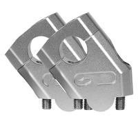 For Kawa&Saki For Handlebar Riser For Motorcycle For 22mm 28mm Mounting Clamp Handle Bar Riser(22mm Silver)