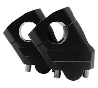 For Kawa&saki Mount Handle Clamp 28mm 1 1/8" 22mm 7/8" Motorcycle Handlebar Risers Motorcycle Handle Bar Risers(28mm Black)
