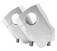 For Kawa&saki Riser Bar Mount Handle Clamp 28mm 1 1/8" 22mm 7/8" Motorcycle Handlebar Risers Handle Bar Riser(22mm Silver)