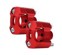 For Kawasaki （ 7/8" 22mm 28mm）Motorbike Handlebar Risers 1 Pair Motorcycle Handlebar Risers(Red)