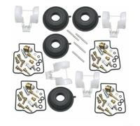 For Kawasaki Carburetor Repair Kit 4 Pieces Diaphragm Float Compatible with ZX600 ZX6R ZZR600 Motorcycles from 1990 to 2005 Replacement Parts for Maintenance