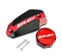For Kawasaki ER6F ER-6F ER6F 2006-2016 CNC Motorcycle Front Rear Brake Clutch Fluid Reservoir Cap Oil Tank Cover(A Set Red)