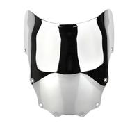 For Kawasaki EX500 For Ninja 500R 1987-2009 Double Bubble WindScreen Motorcycle Accessories Fairing Deflector Motorcycle Windshield(Silver)