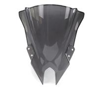 For Kawasaki For NINJA500 SE 2024 Double Bubble Windscreen Windshield Fairing Screen Wind Deflector Accessories Moto Motorcycle Windscreen(Gray)