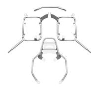 For Kawasaki For Versys For 650 2010-2014 Luggage Rack Side Bag Holder Tail Trunk Case Box Saddlebag Bracket Motorcycle Rear Luggage Rack(Silver One Set)