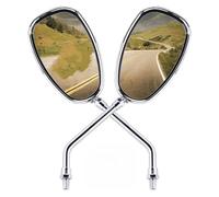 For Kawasaki For Vulcan 1500 1600 1700 2000 2Pcs/Pair Motorcycle Rearview Mirror Electrombile Scooter E-Bike Mirrors 10mm Motorcycle Mirrors