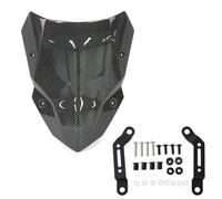 For Kawasaki For Z500 ABS For Z500 SE ABS 2024-2025 Motorbikes Deflector Windshield Bracket Motorcycle Wind Deflector(Carbon fiber pattern)