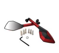 For Kawasaki KLX 150 250 KLX250 450R KDX 125 Motorcycle Handlebar Rear View Mirrors Side Mirror Blue Anti-glare Accessories(Red)