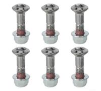 for kawasaki KX KXF Sprocket Screws M8 6-Pack Silver for kawasaki