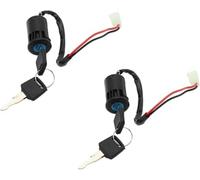 For Kawasaki Motorcycle Ignition Switch Waterproof Electric Door Lock Start Atv Key Lgnition Pads Brake(2pcs)