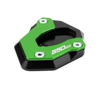 For Kawasaki Z650RS 2022-2023 Motorcycle CNC Kickstand Foot Side Stand Extension Pad Support Plate(Green)