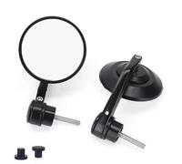 For KAWASAKI Z900RS Cafe 2018-2023 Z900 RS 2022 2021 Handlebar End Mirror Motorcycle Left Right Rearview Lens Glass Handlebar Mirror(Black)