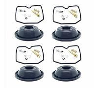 For Kawasaki ZR1100 Zephyr 1992-1995 ZR 1100 Carburetor Repair Kit Carb Vacuum Diaphragms Pilot Screw Seals Rebuild Parts 4 Sets